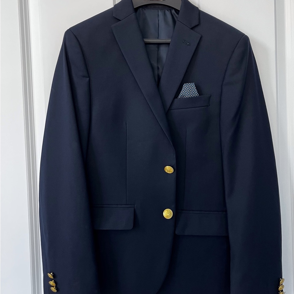 Boys Ralph Lauren Navy Blazer with Gold buttons
